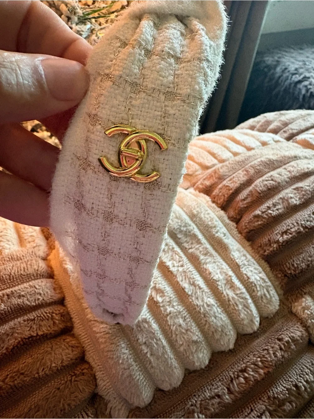 None chanel tweed